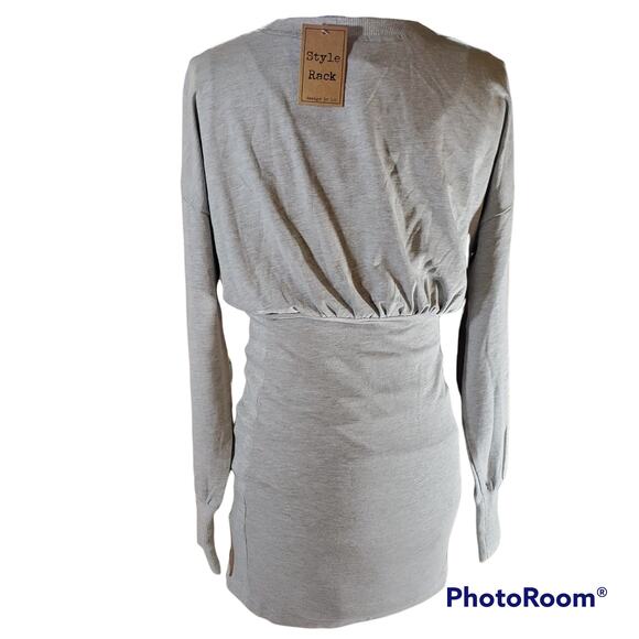 Style Rack | Light Grey Mini Dress | Size Small - Picture 3 of 5